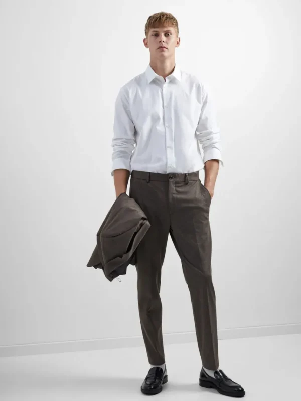 Bukser | Jakkesæt & Blazers>SELECTED JERSEY HABITBUKSER Brown