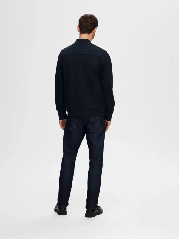 Overtøj>SELECTED JERSEY SWEATER Blue