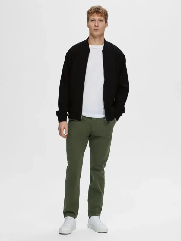 Overtøj>SELECTED JERSEY SWEATER Black
