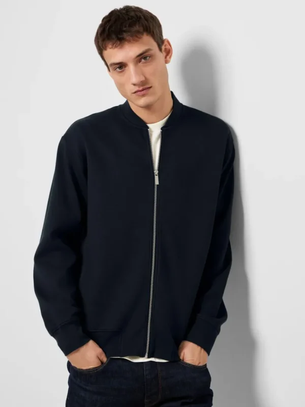 Overtøj>SELECTED JERSEY SWEATER Blue