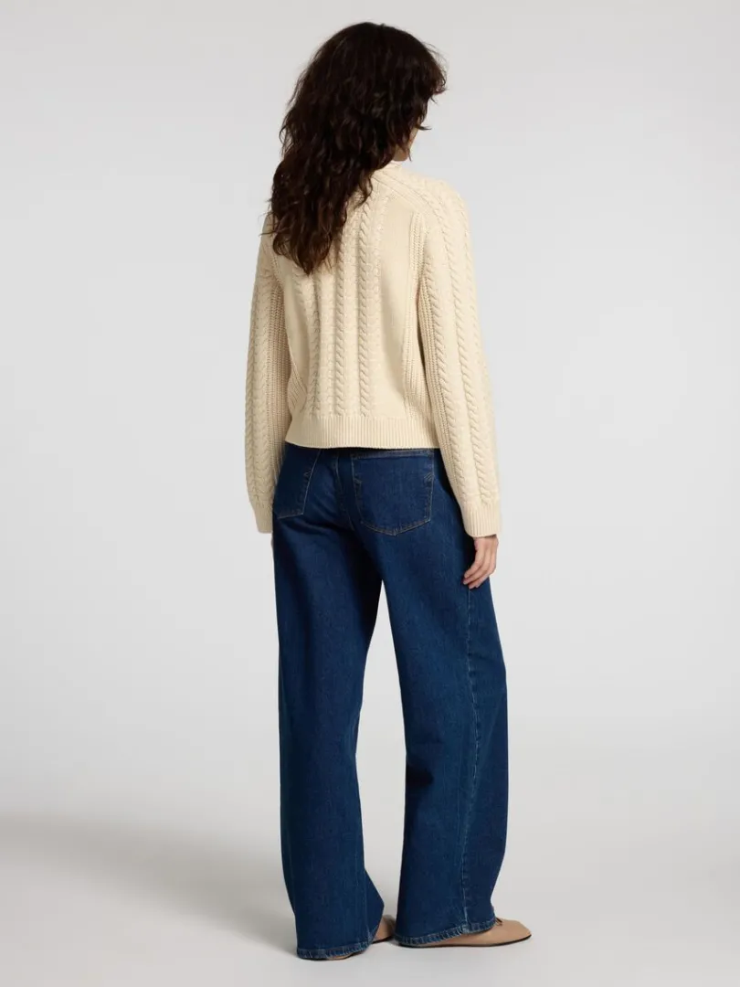 kabelstrik_cardigan_4.webp Strik>SELECTED KABELSTRIK CARDIGAN Beige