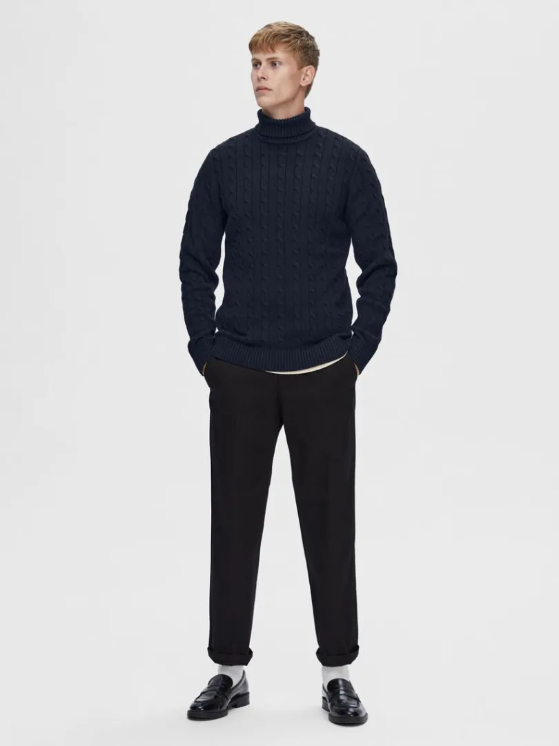 kabelstrik_pullover_1-1.webp Strik>SELECTED KABELSTRIK PULLOVER Blue