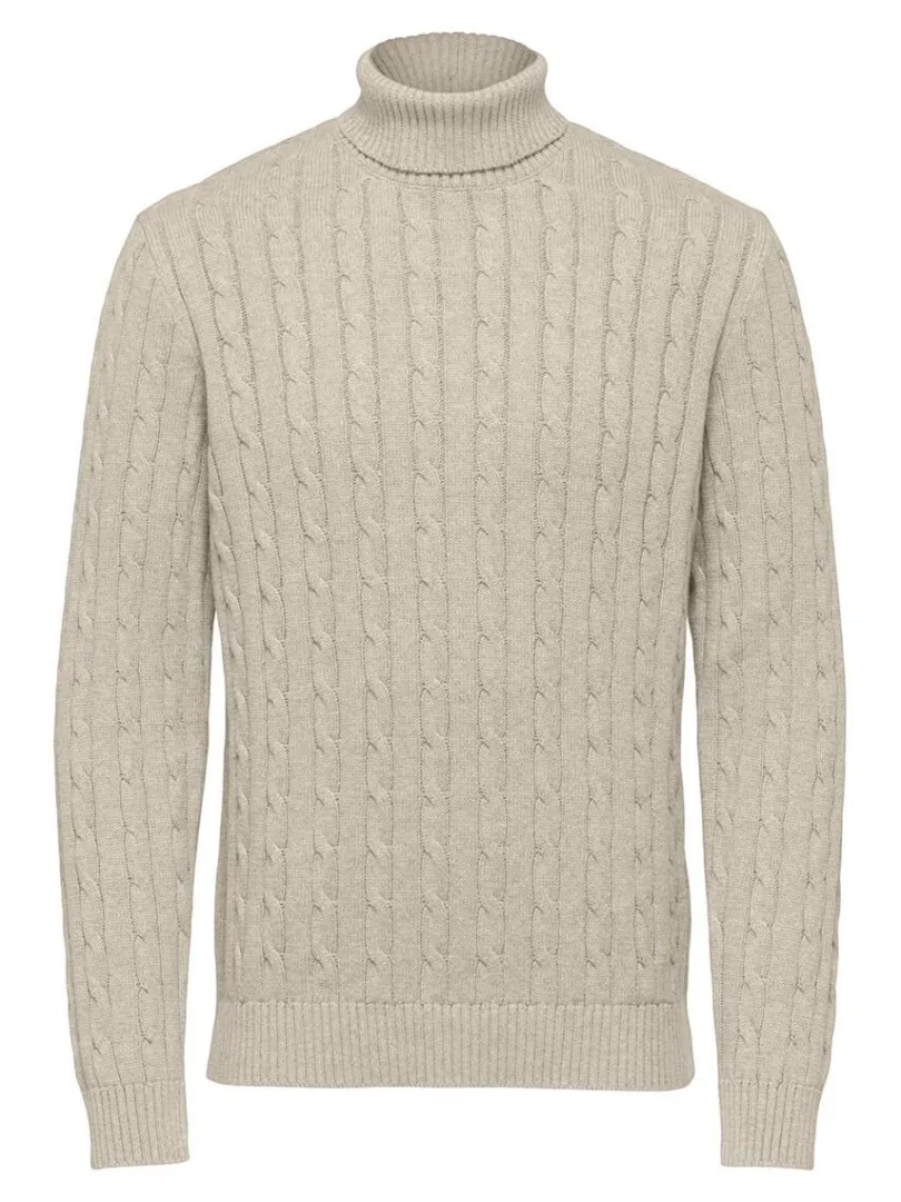 kabelstrik_pullover_4-2.webp Strik>SELECTED KABELSTRIK PULLOVER Beige
