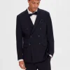 Jakkesæt & Blazers>SELECTED KLASSISK DOBBELTRADET BLAZER Blue