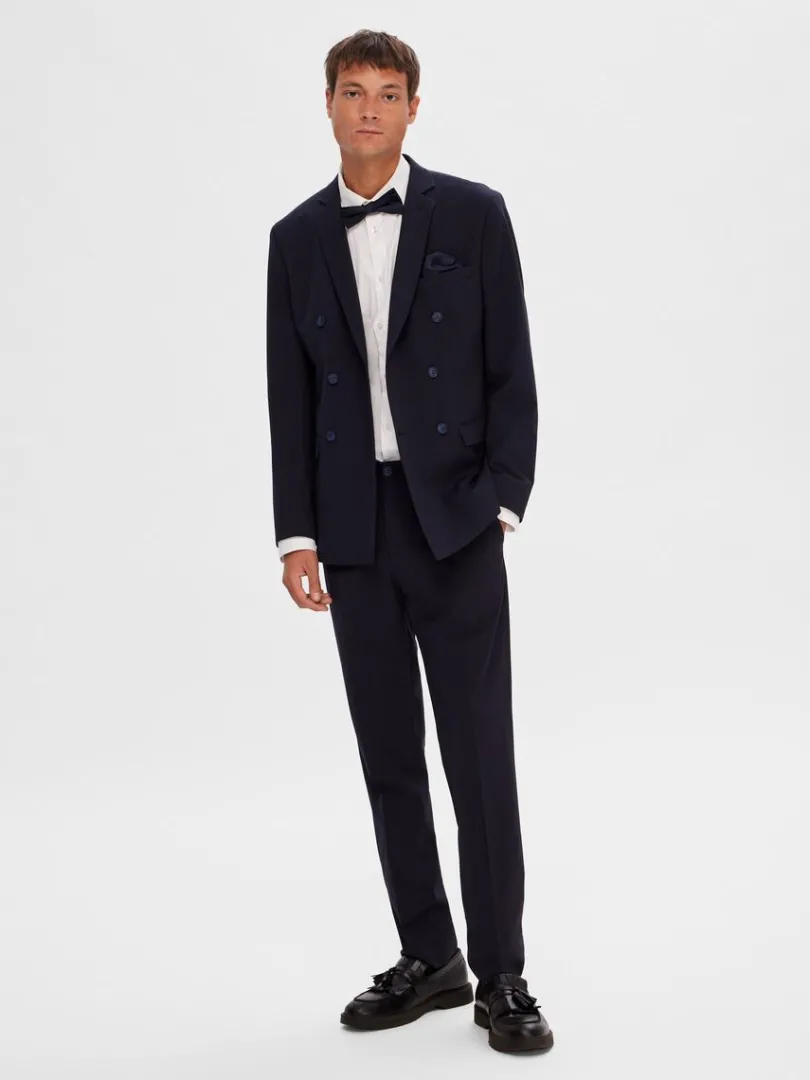 klassisk_dobbeltradet_bla_2.webp Jakkesæt & Blazers>SELECTED KLASSISK DOBBELTRADET BLAZER Blue
