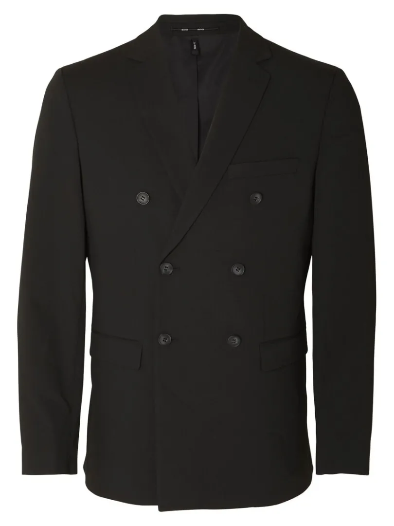 klassisk_dobbeltradet_bla_4-1.webp Jakkesæt & Blazers>SELECTED KLASSISK DOBBELTRADET BLAZER Black