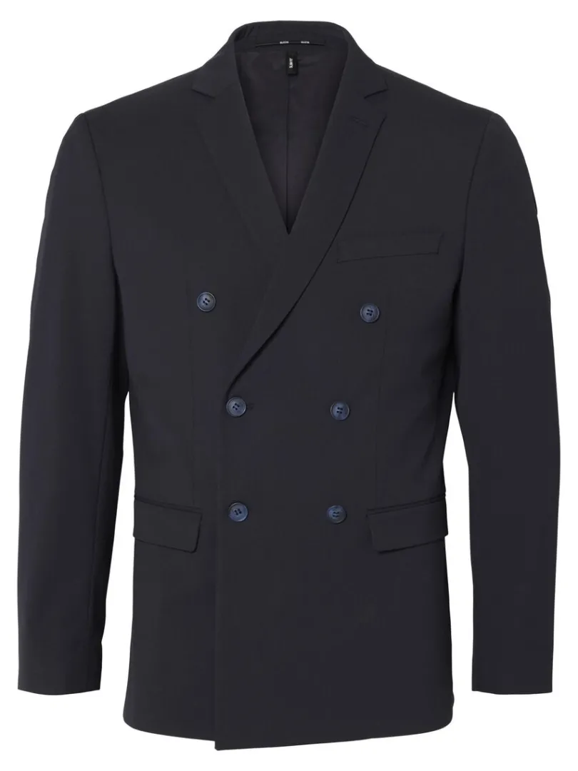 klassisk_dobbeltradet_bla_4.webp Jakkesæt & Blazers>SELECTED KLASSISK DOBBELTRADET BLAZER Blue
