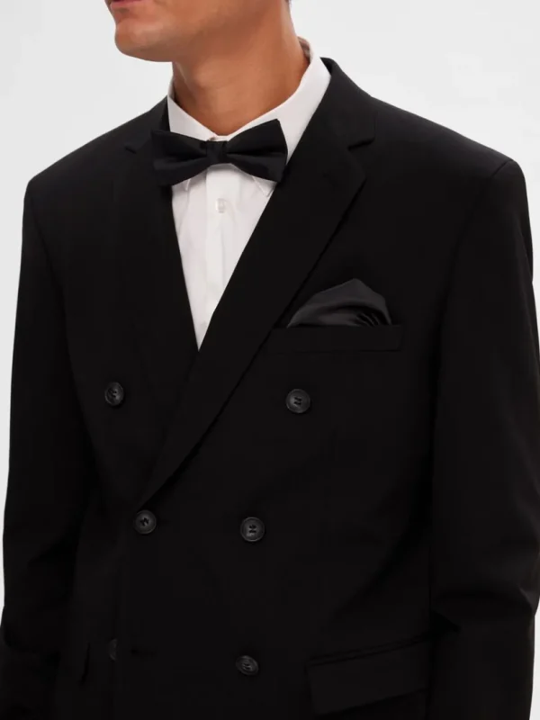 Jakkesæt & Blazers>SELECTED KLASSISK DOBBELTRADET BLAZER Black