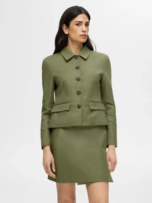 Jakkesæt & Blazers>SELECTED KLASSISK FIT BLAZER Green