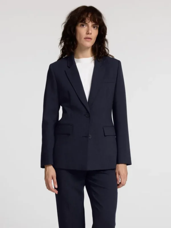 Jakkesæt & Blazers>SELECTED KLASSISK FIT BLAZER Blue