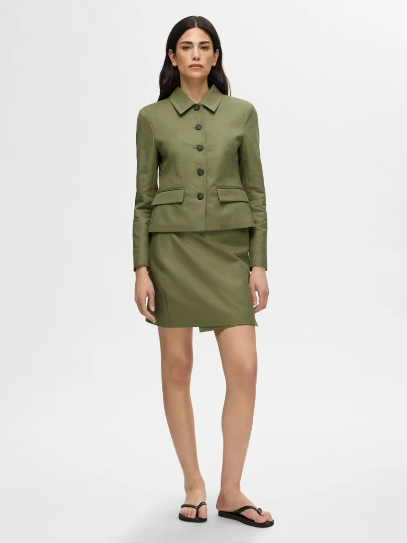 klassisk_fit_blazer_1-3.webp Jakkesæt & Blazers>SELECTED KLASSISK FIT BLAZER Green