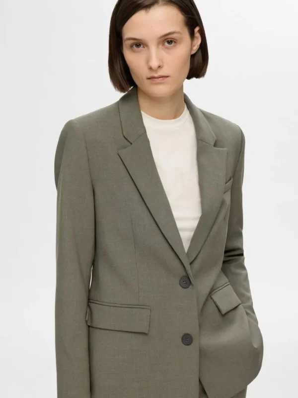 Jakkesæt & Blazers>SELECTED KLASSISK FIT BLAZER Green