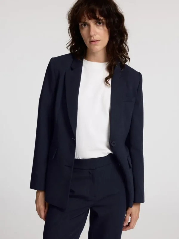 Jakkesæt & Blazers>SELECTED KLASSISK FIT BLAZER Blue