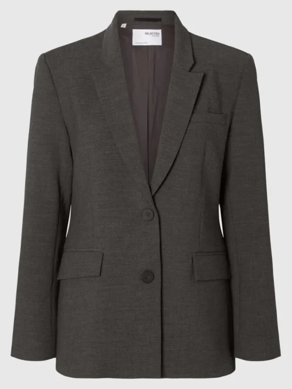 Jakkesæt & Blazers>SELECTED KLASSISK FIT BLAZER Grey