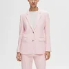 Jakkesæt & Blazers>SELECTED KLASSISK FIT ENKELTRADET BLAZER Pink