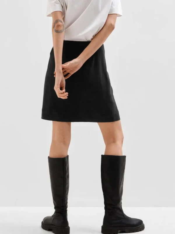 Nederdele>SELECTED KLASSISK MININEDERDEL Black
