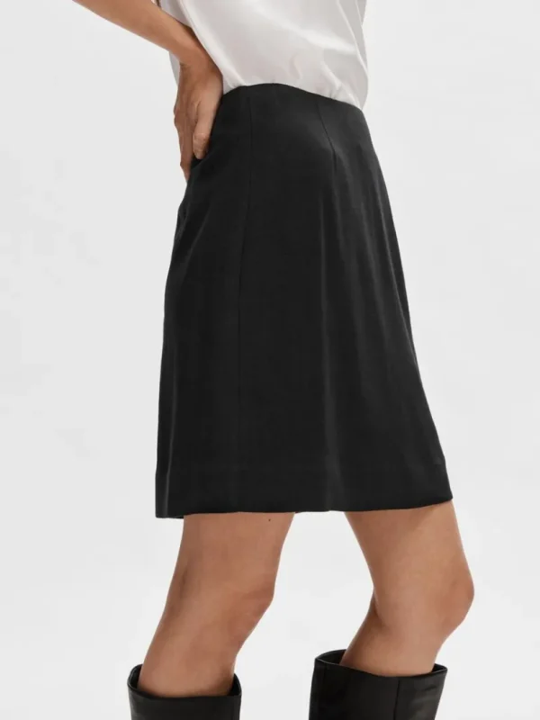 Nederdele>SELECTED KLASSISK MININEDERDEL Black