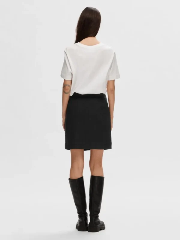Nederdele>SELECTED KLASSISK MININEDERDEL Black
