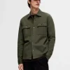 Overtøj | Skjorter>SELECTED KLASSISK OVERSHIRT Green