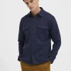 Overtøj | Skjorter>SELECTED KLASSISK OVERSHIRT Blue