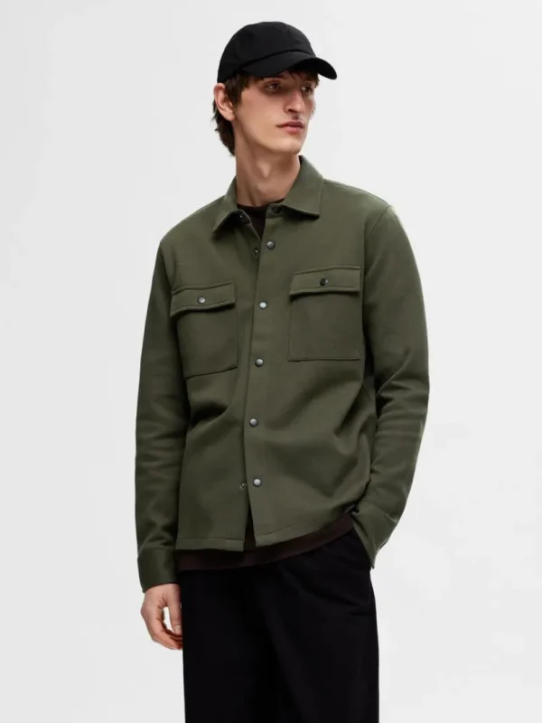 Overtøj | Skjorter>SELECTED KLASSISK OVERSHIRT Green
