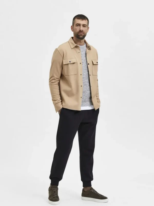 Overtøj | Skjorter>SELECTED KLASSISK OVERSHIRT Beige