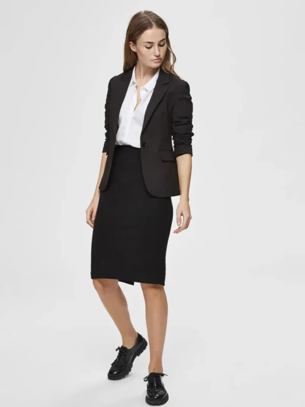 Nederdele>SELECTED KLASSISK PENCIL SKIRT Black