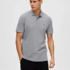 Poloer>SELECTED KLASSISK POLO Grey