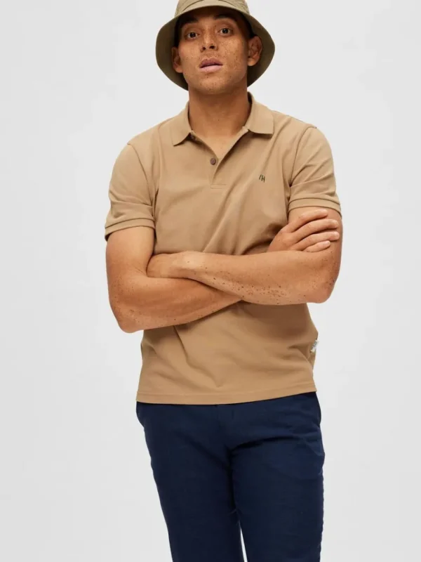 Poloer>SELECTED KLASSISK POLO Brown