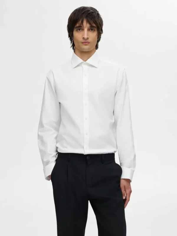 Skjorter>SELECTED KLASSISK SLIM FIT SHIRT White