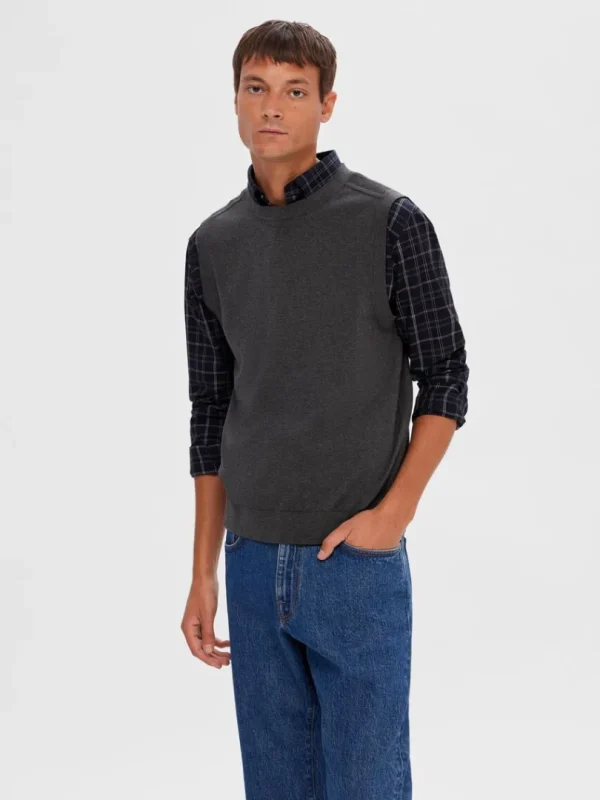 Strik>SELECTED KLASSISK STRIK VEST Grey