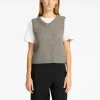 Toppe Og Bluser | Overtøj>SELECTED KLASSISK STRIK VEST Brown