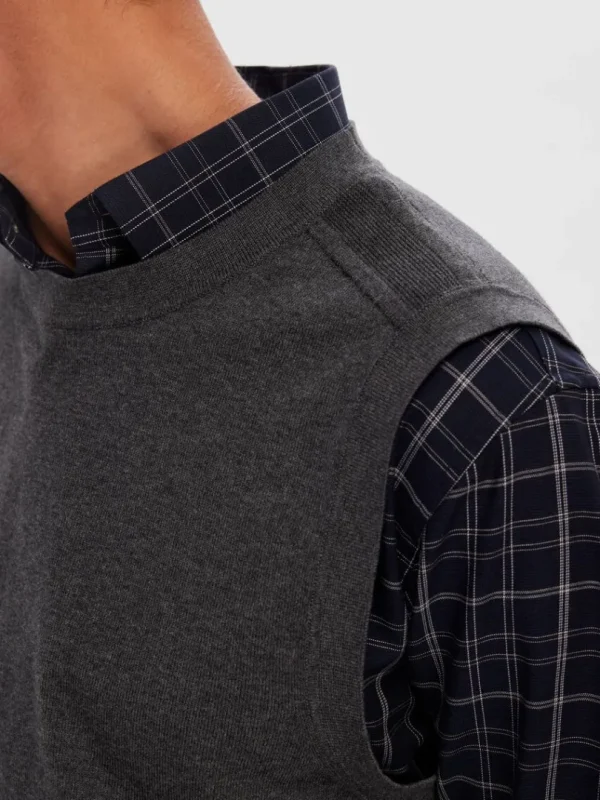 Strik>SELECTED KLASSISK STRIK VEST Grey