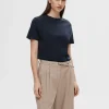 T-shirts>SELECTED KLASSISK T-SHIRT Blue