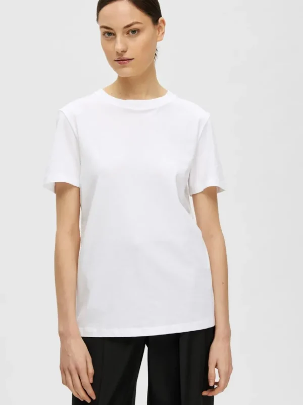 T-shirts>SELECTED KLASSISK T-SHIRT White