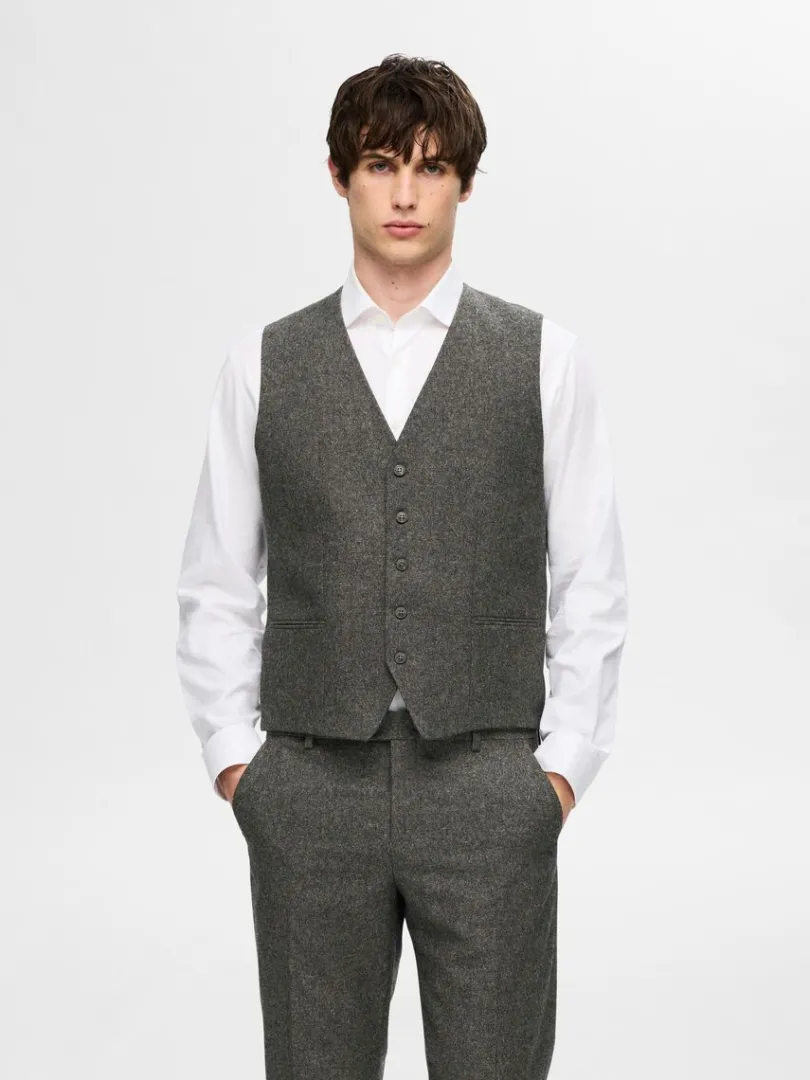 klassisk_vest_0.webp Jakkesæt & Blazers>SELECTED KLASSISK VEST Grey