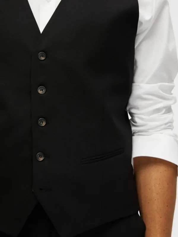 Jakkesæt & Blazers>SELECTED KLASSISK VEST Black