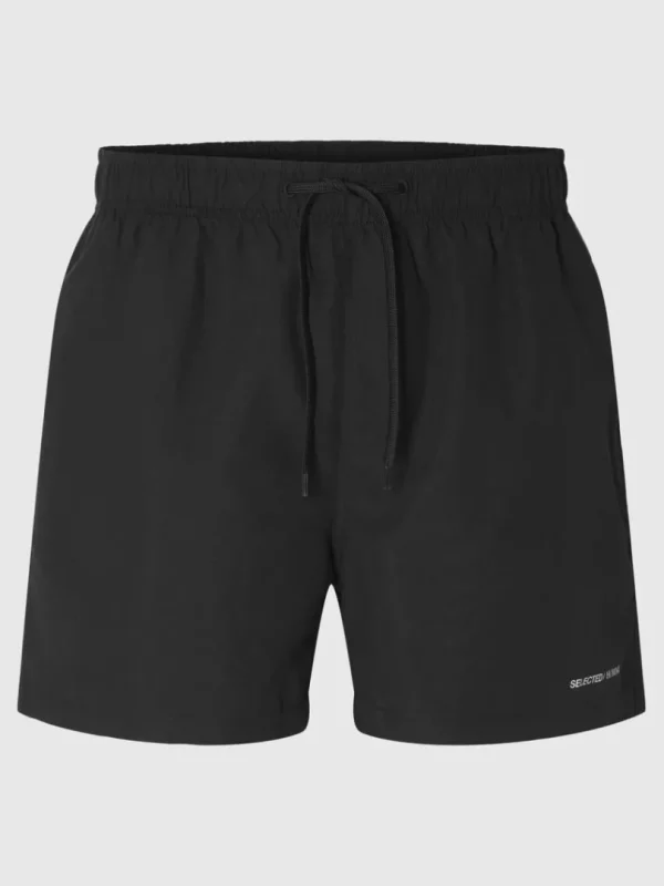 Shorts>SELECTED KLASSISKE BADESHORTS Black