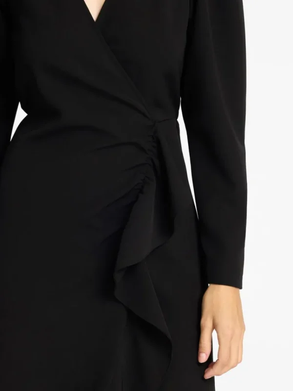 Kjoler>SELECTED KORT KJOLE MED FLÆSEDETALJE Black