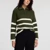 Strik>SELECTED KORT LYNLÅS PULLOVER Green