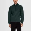Strik>SELECTED KORT LYNLÅS PULLOVER Grey