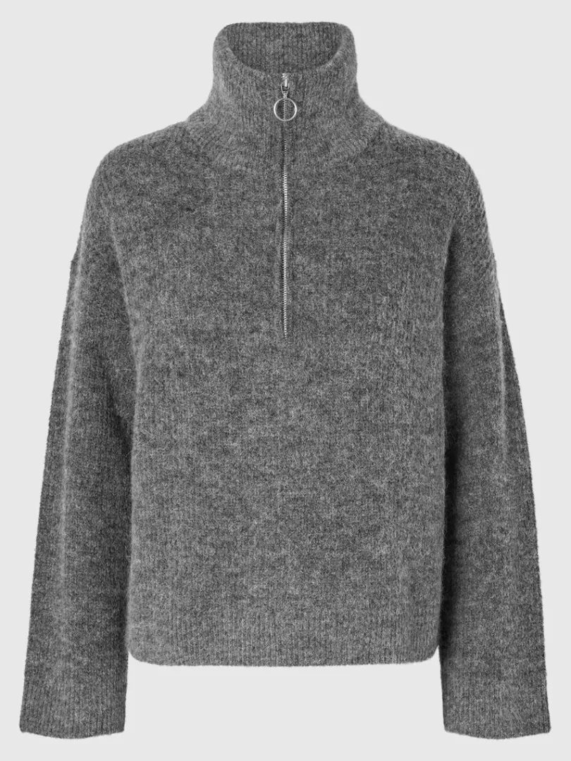 kort_lynls_pullover_5-3.webp Strik>SELECTED KORT LYNLÅS PULLOVER Grey