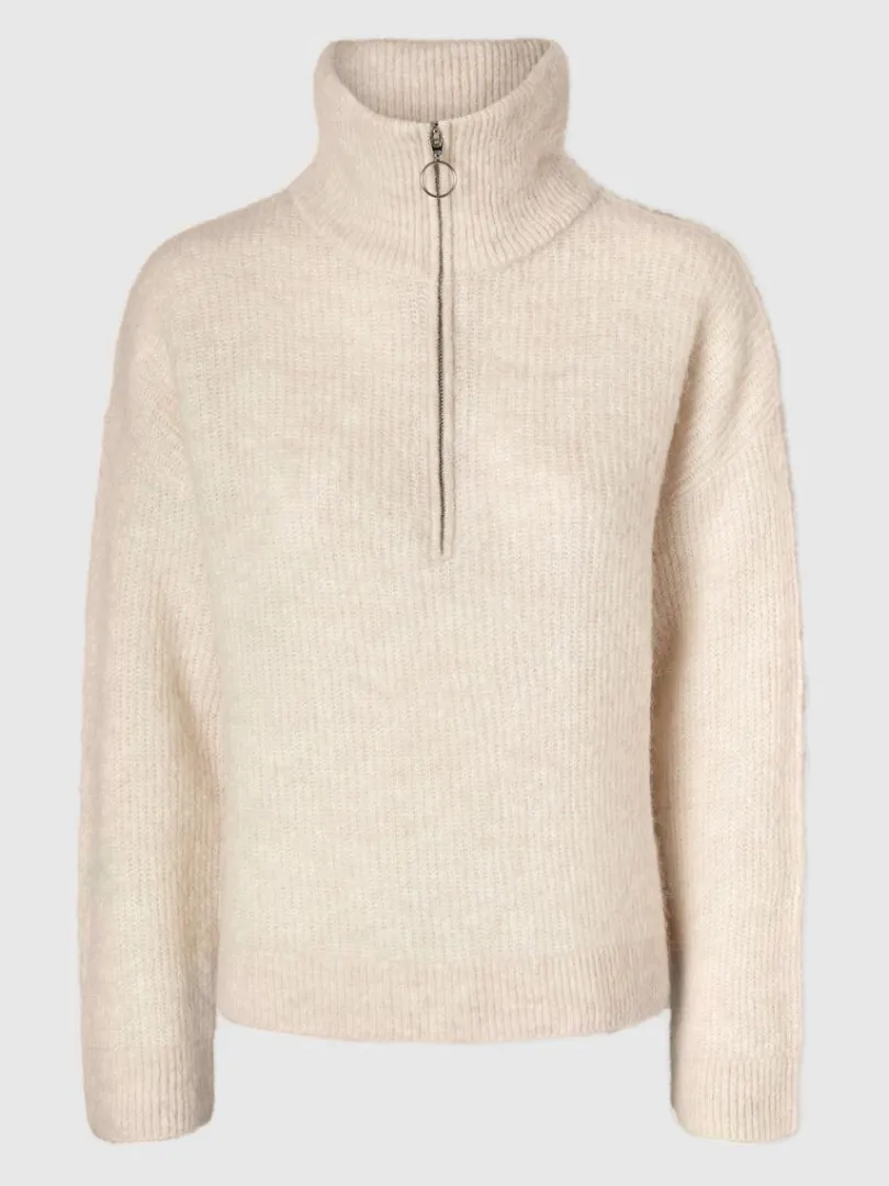 kort_lynls_pullover_5-6.webp Strik>SELECTED KORT LYNLÅS PULLOVER Beige