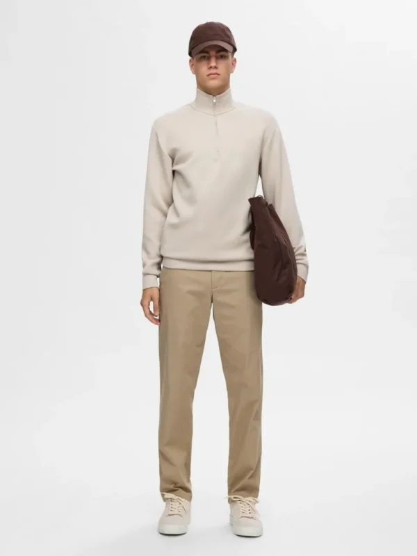 Hættetrøjer & Sweatshirts>SELECTED KORT LYNLÅS SWEATSHIRT Beige