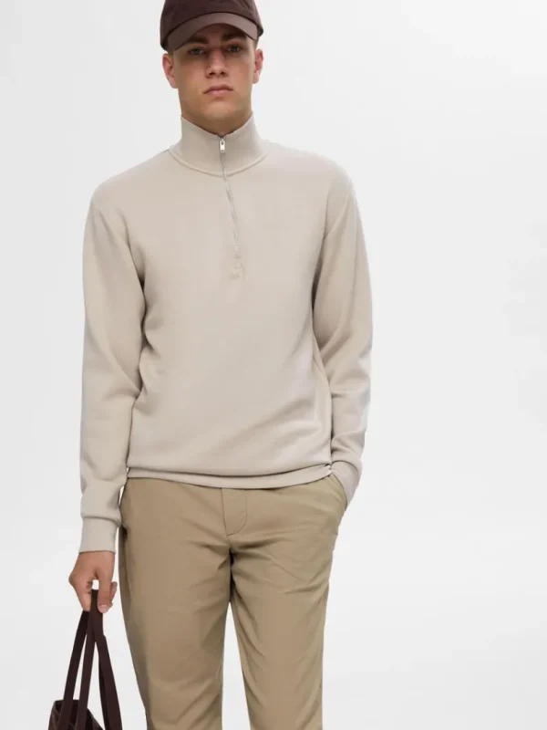 Hættetrøjer & Sweatshirts>SELECTED KORT LYNLÅS SWEATSHIRT Beige