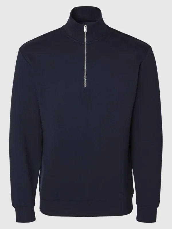 Hættetrøjer & Sweatshirts>SELECTED KORT LYNLÅS SWEATSHIRT Blue