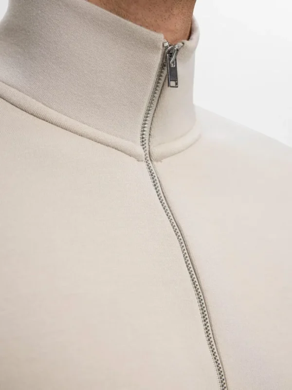 Hættetrøjer & Sweatshirts>SELECTED KORT LYNLÅS SWEATSHIRT Beige