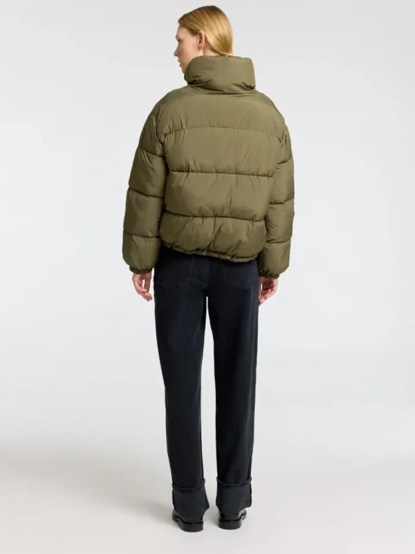Overtøj>SELECTED KORT PUFFERJAKKE Green
