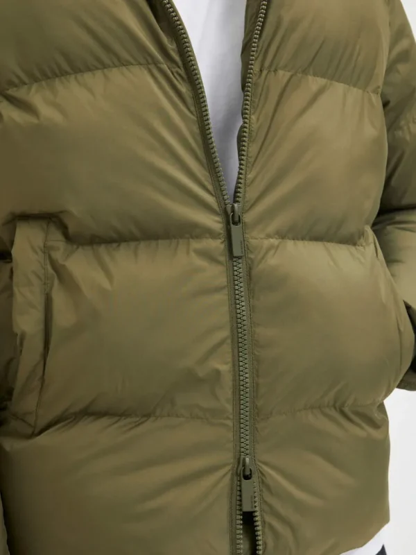Overtøj>SELECTED KORT PUFFERJAKKE Green