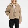 Overtøj>SELECTED KORT TEDDY-JAKKE Brown